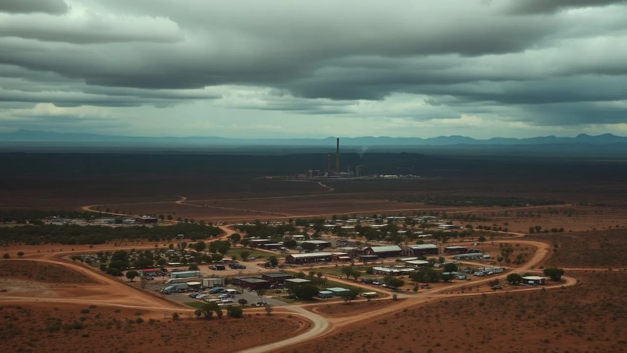 Aerial view of the Mount Isa & North West Queensland region, Queensland