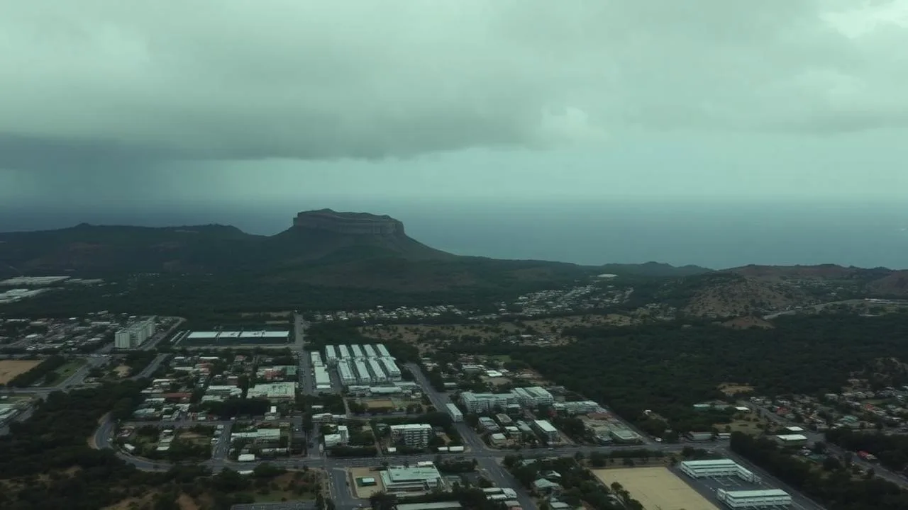 Aerial view of the Townsville region, Queensland